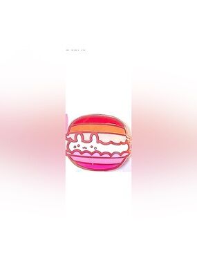 Pwuffy Macaron Bunny LGBT/WLW/ Lesbian Subtle Pride Enamel & Metal Butterfly Pin